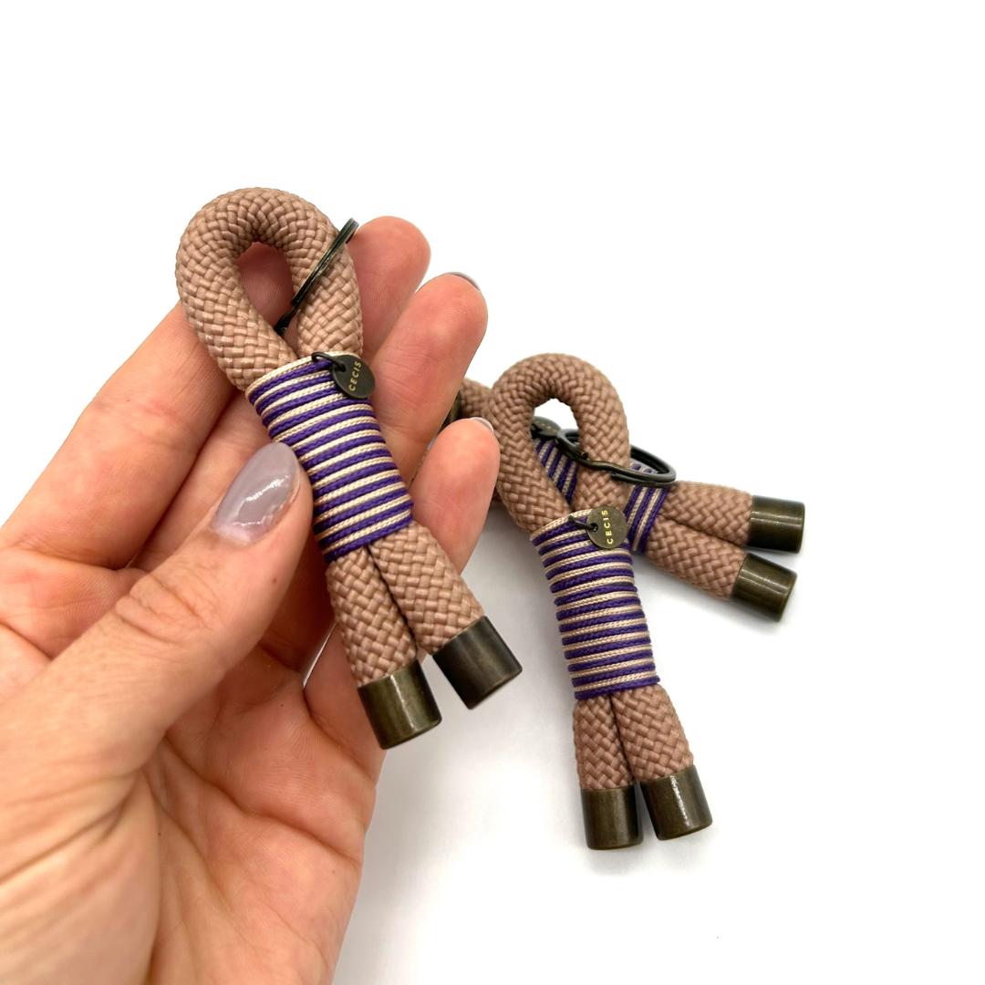 Schlüsselanhänger Pocket Beige