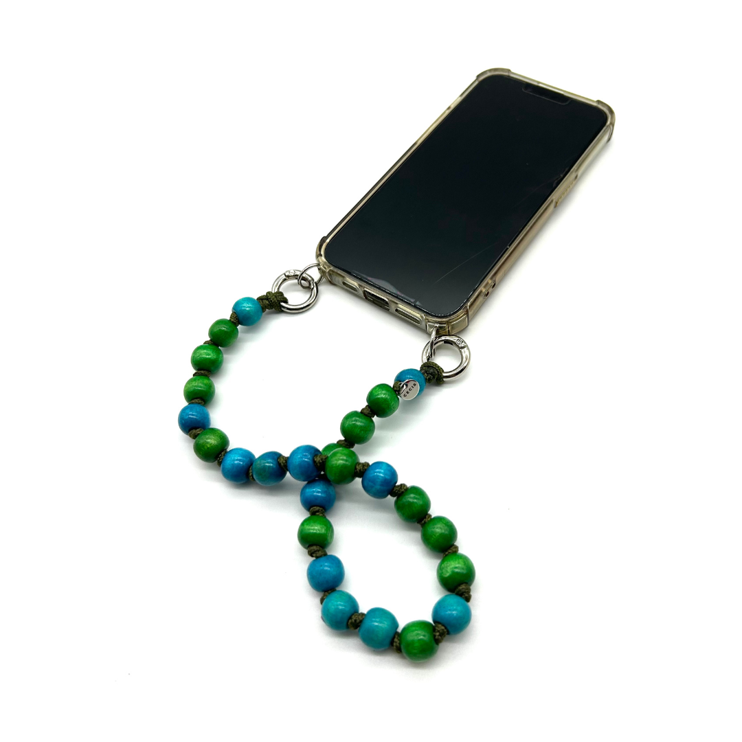 Handykette Short in Grün/Blau