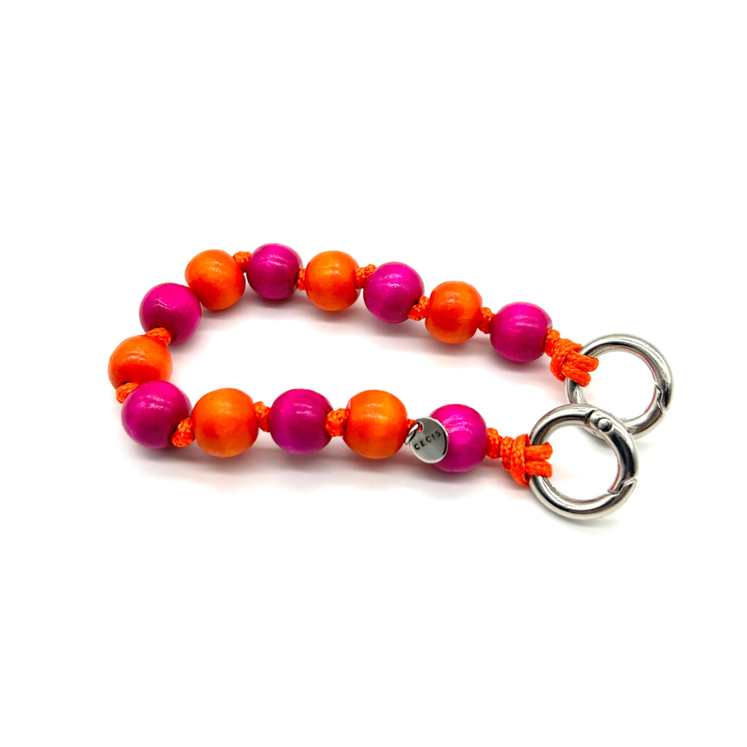 Schlüsselanhänger Pearl Pink/Orange