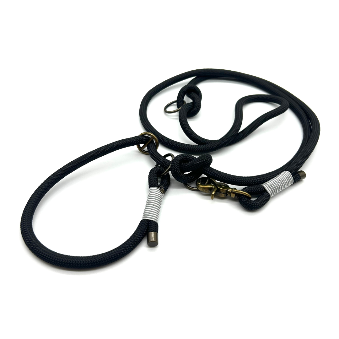 Retrieverleine 'Lucky Leash' in Schwarz