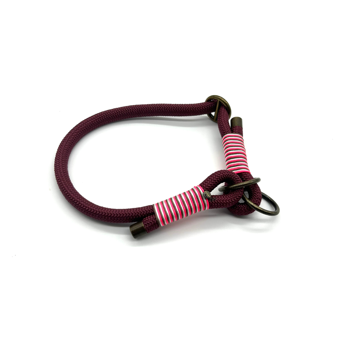 Zughalsband 'Lucky Leash' in Bordeaux