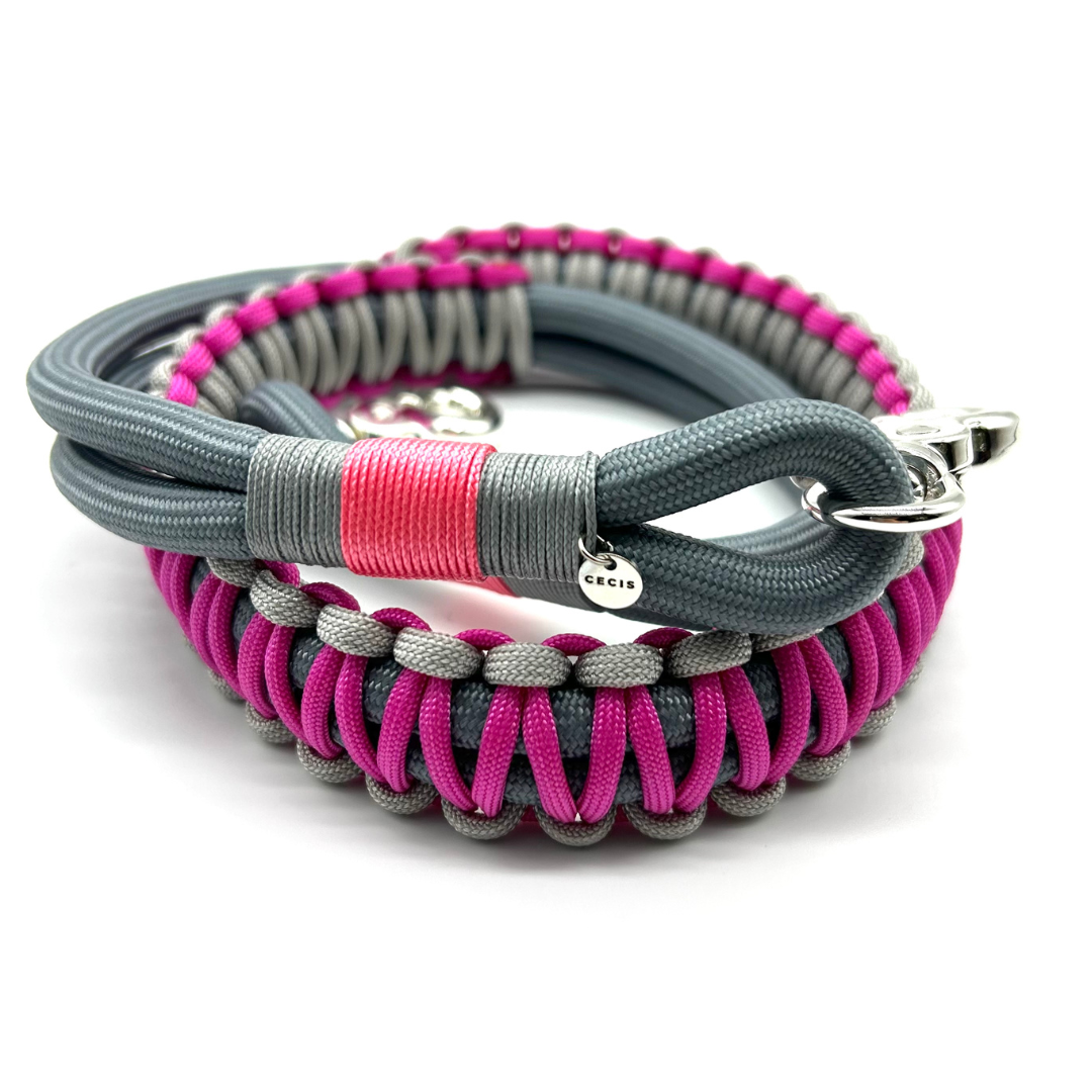 Bag Strap Duo Grau/Pink