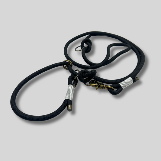 Retrieverleine 'Lucky Leash' in Schwarz