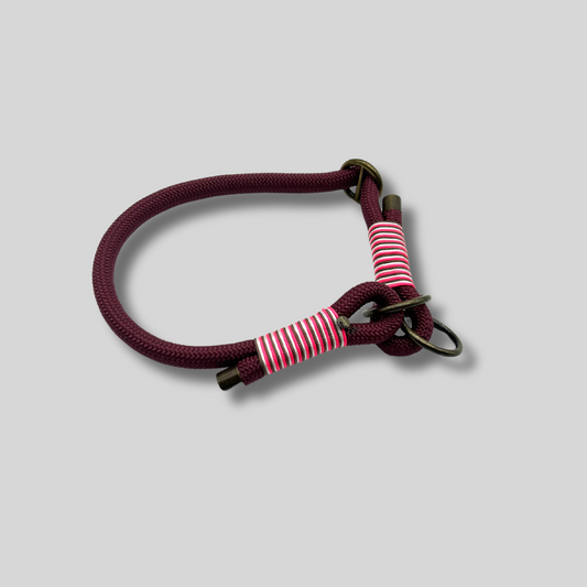 Zughalsband 'Lucky Leash' in Bordeaux
