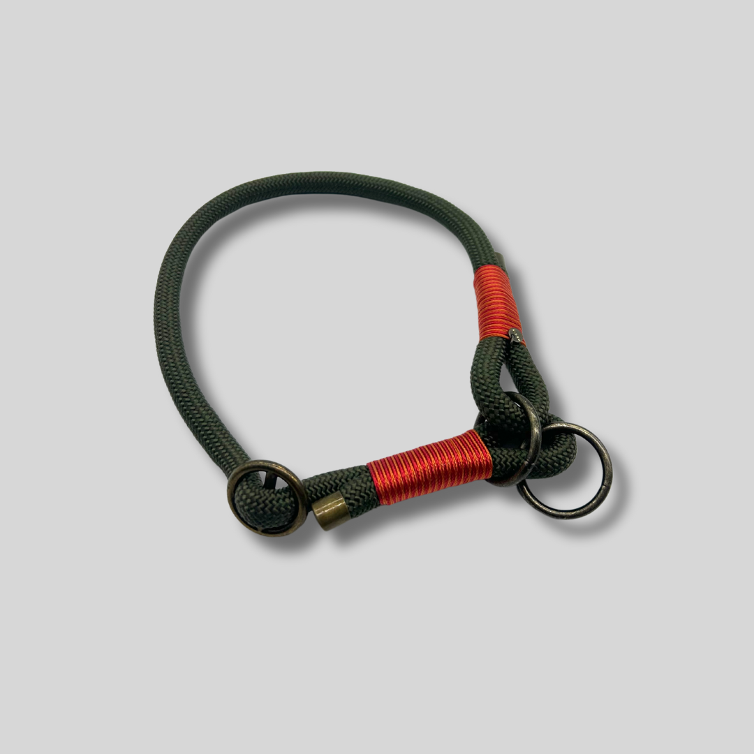 Zughalsband 'Lucky Leash' in Olive