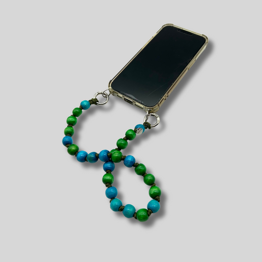 Handykette Short in Grün/Blau