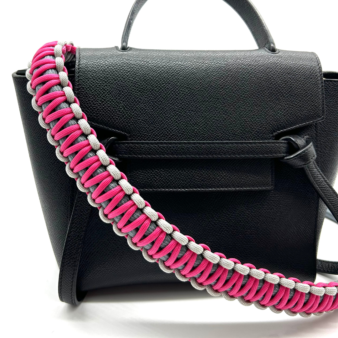 Bag Strap Duo Grau/Pink