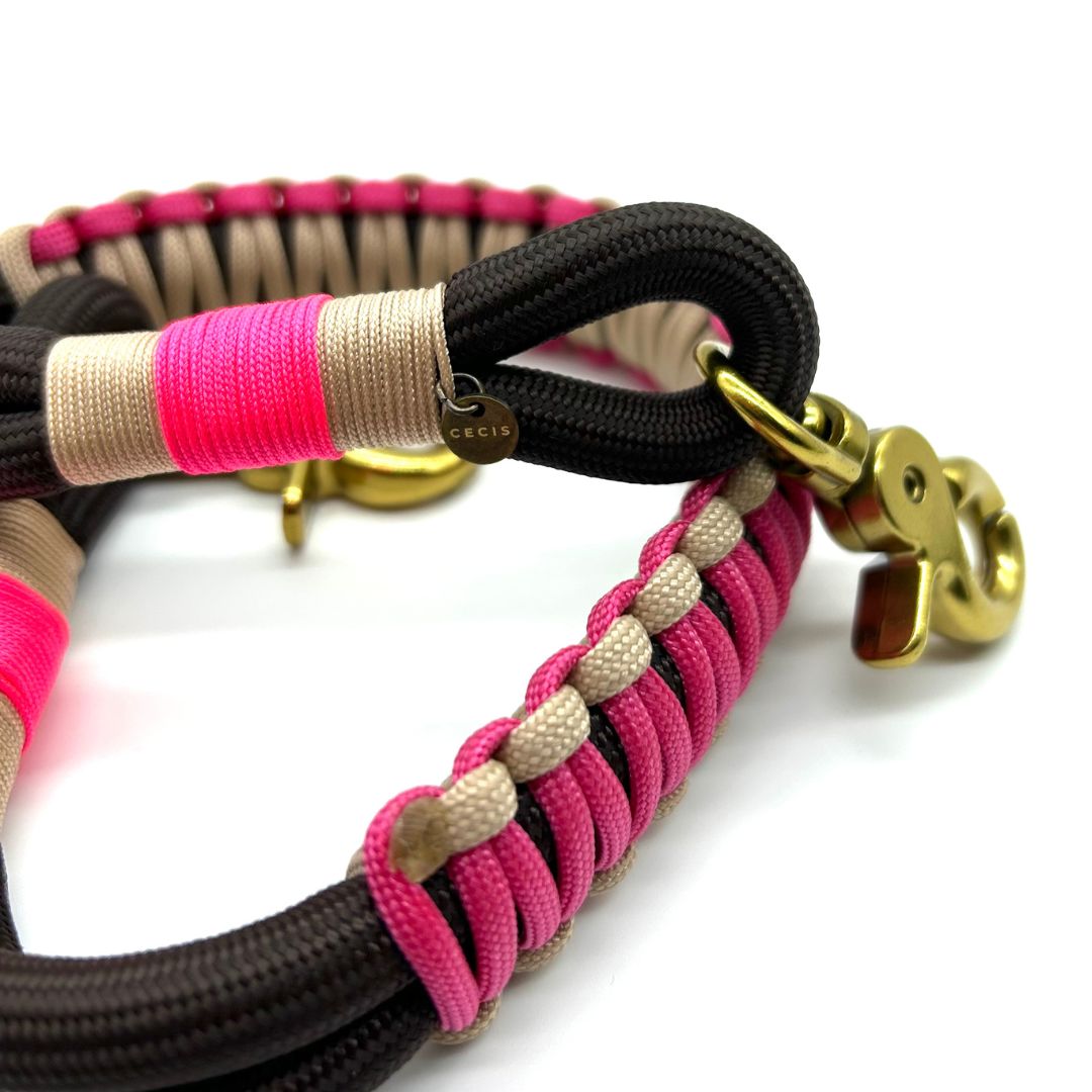 Bag Strap Duo Braun/Pink